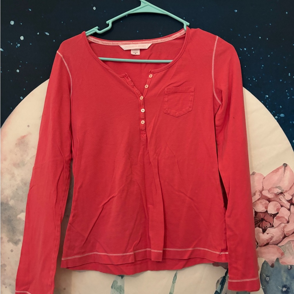 Victoria’s Secret hot pink loungewear top